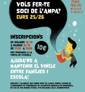 Inscripcions AMPA pel curs 2025 – 2026