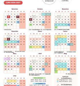 Comencem el curs 2026 – 2027